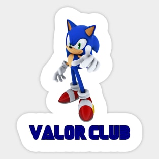 The Valor Club Valor The Hedgehog Sticker